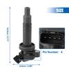 Uxcell Катушки зажигания для автомобиля 90919-02239 90080-19015 UF247 DQ50113 5C1074 Совместимы с Toyoda Corolla Celica Matrix MR2 (4 шт)