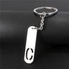 NEW DIY Stainless Steel A-Z Letters Key Chain 26 Alphabet Charm Metal Keyring Men Women Car Key Ring Unique Gift