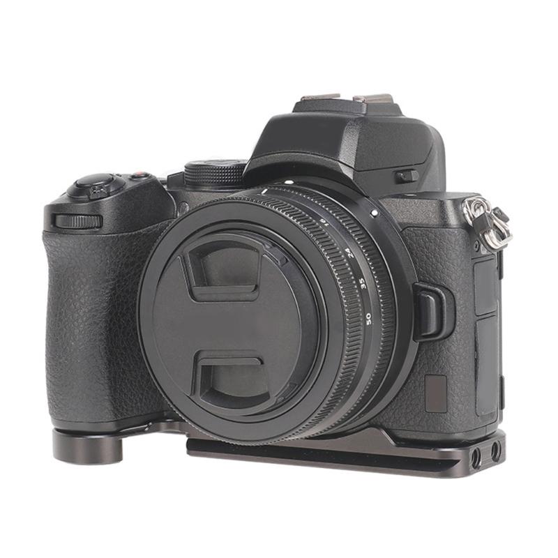 Aluminum Alloy Camera Baseplate for Z30 Mirrorless Cameras Vertical Slide Design and Tripods Compatibility