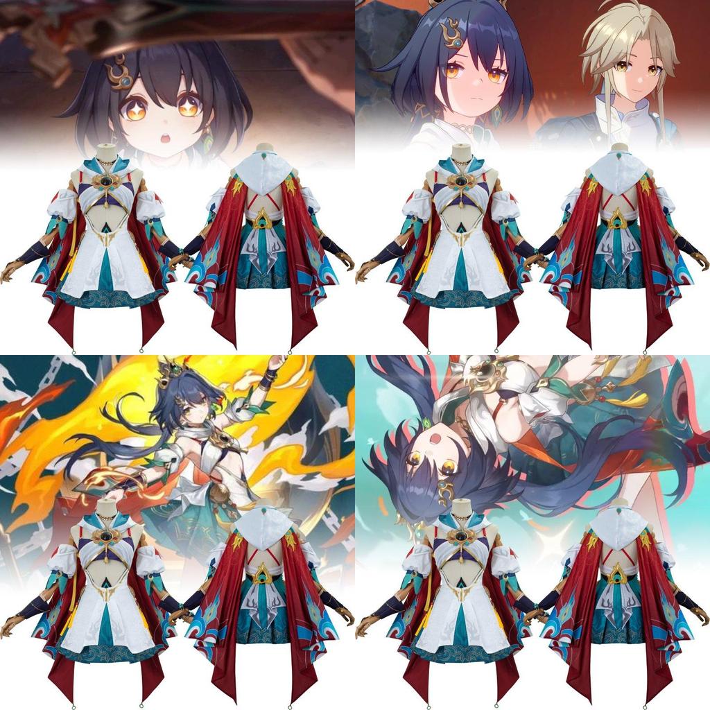 Уникальный косплей-костюм персонажа Яньлунь Юли из Honkai Star Rail, идеально подходящий для аниме-выступлений