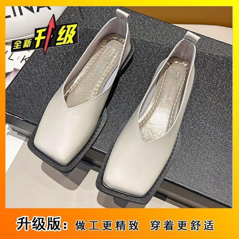 Одинарные туфли квадратный носок мягкая кожа ретро туфли бабушки модные универсальные женские туфли осень новые французские Мэри Джейн