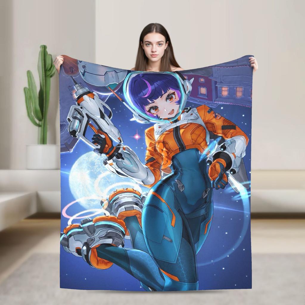 Плед Overwatch Juno Теплый Уличный Тренд Плюшевое Постельное Белье Пледы Для Детей Гостиной Фланелевое Покрывало Покрывало на Кровать