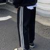 Мужские спортивные штаны, повседневные брюки, прямые свободные спортивные штаны большого размера, студенческие спортивные брюки