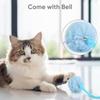 Funny Fluffy Cat Stick Spring Rope Ball Plush Retractable Interactive Teaser Hanging Training Cats Supplies Pet Toy