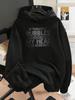 1pc Pack Fashion Women'S Fall Winter Warm Hooded Sweatshirt Elegant Beautiful Y2K Style Fun Text Print Humorous Expression Unique