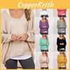 Elegant Women Plus Size Long Sleeve Pullover T-shirt With Loose Baggy Casual Fit