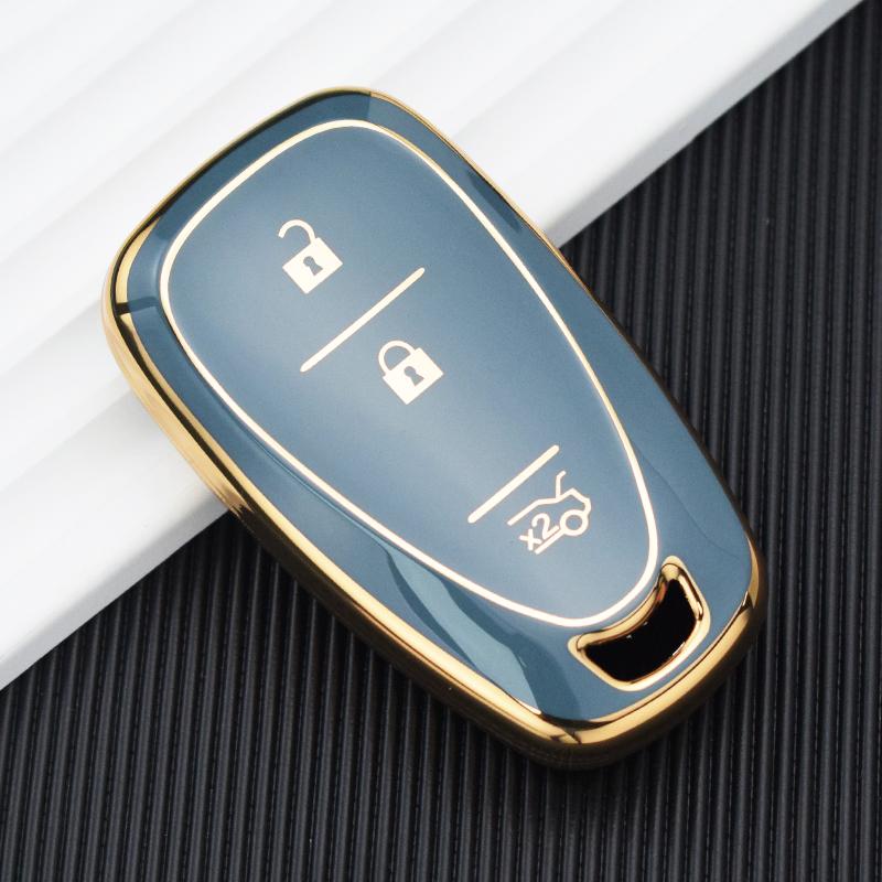 Чехол для дистанционного ключа из ТПУ с 3 кнопками для Chevrolet Onix Equino Orlando Cruze Spark Sonic Camaro Volt Bolt Trax Malibu Blazer Traverse