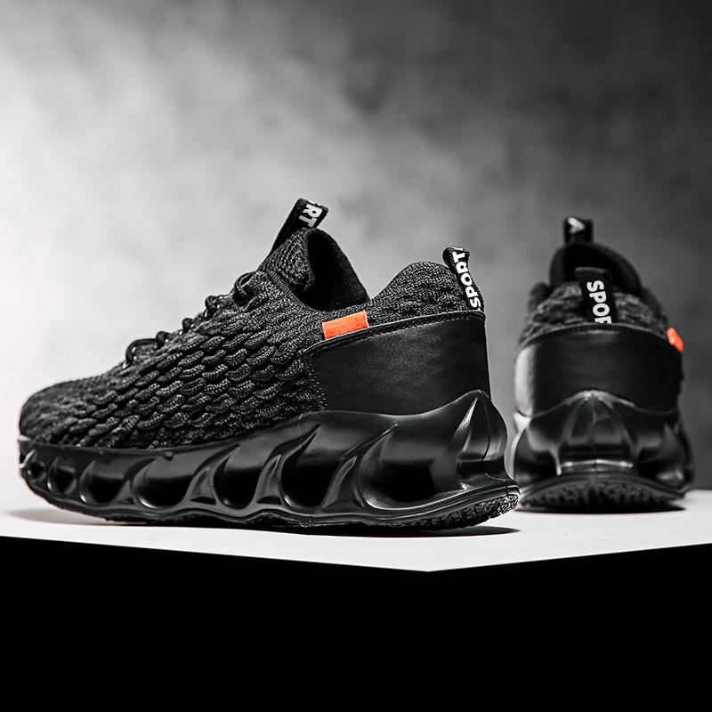 Мужские дышащие спортивные кроссовки с текстильным верхом