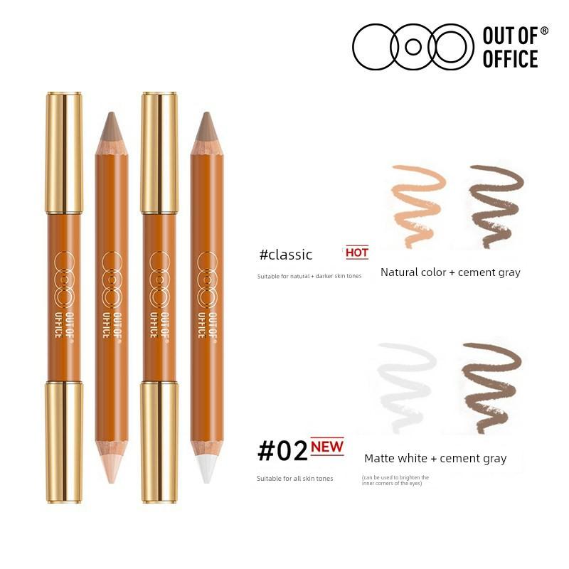 Ooo Dual-Ended Contouring Pen, Nose Shadow Pen, Out of Office Shadow and Highlight Blush All-In-One Pen, Nose Shadow for Women