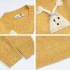 Cute 3D Doll Knit Sweater Braided Tassel Decor Loose Fit Round Neck Unisex