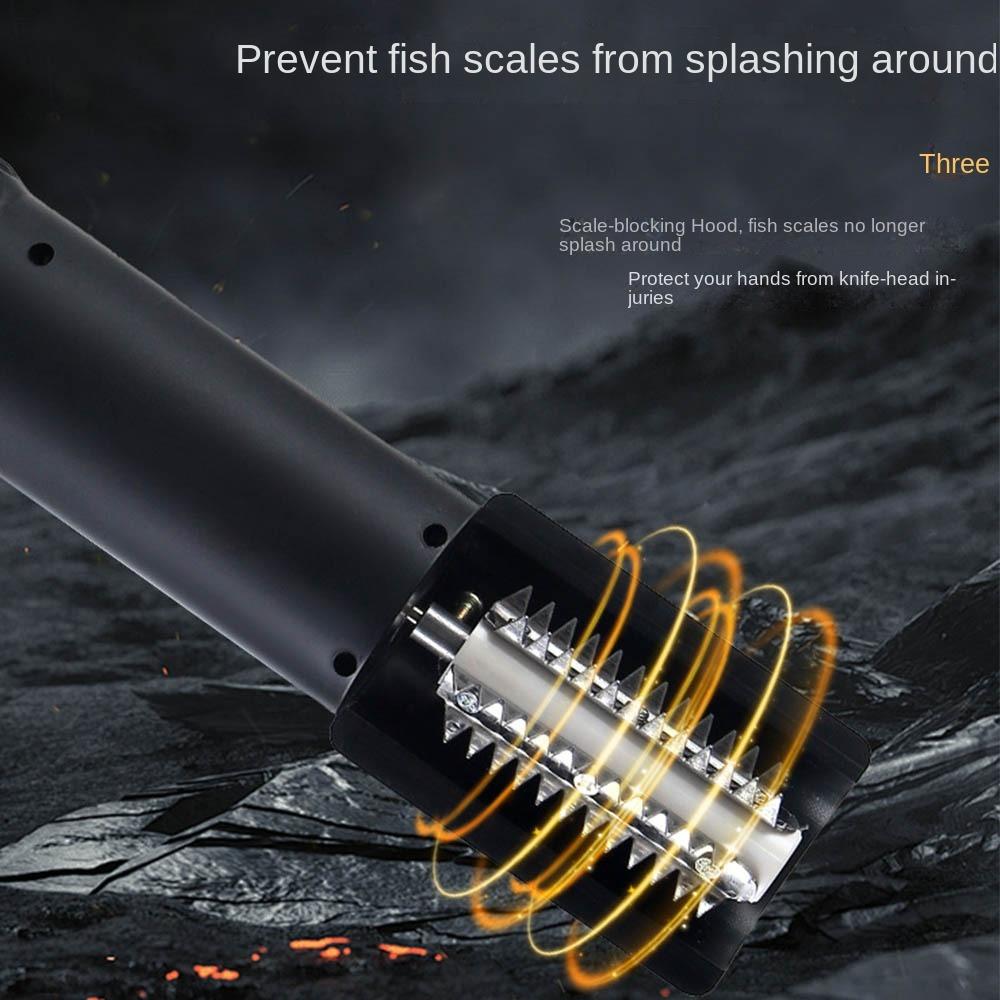 USB Rechargeable Fish Scale Remover Waterproof Scaler Scraper Fish Scale Cleaner  Seafood Cleaning