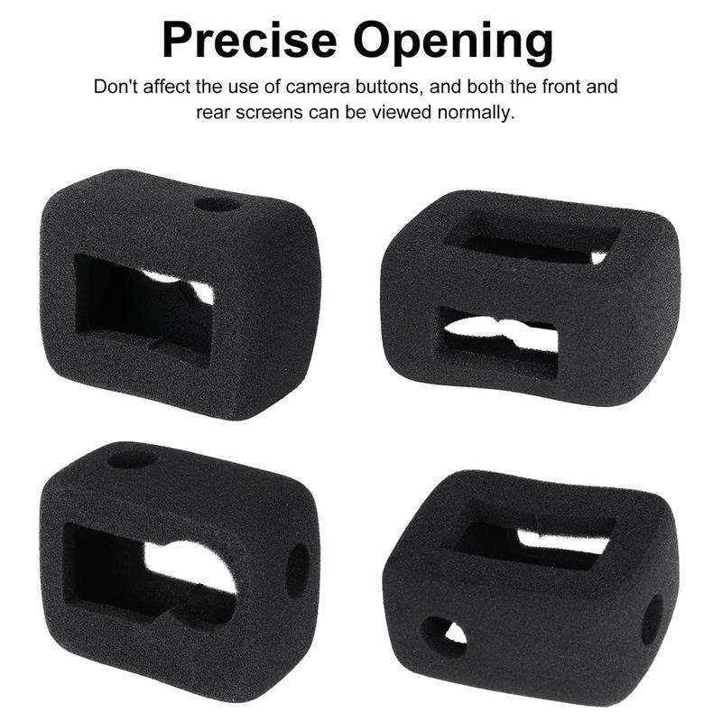 For DJI Osmo Action 5 Pro 4 3 Wind Noise Reduction Sponge Foam Windslayer Cover Housing Windproof Windshield Recording Case
