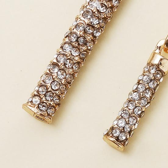 Женское ожерелье цилиндрической формы, универсальный аксессуар, великолепная подвеска, ожерелье, серьги, набор для украшения