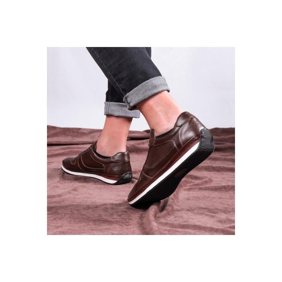 Мужская повседневная спортивная обувь из натуральной кожи