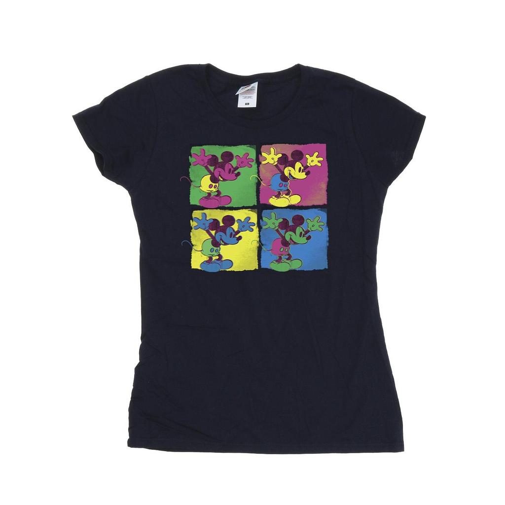 Disney Womens/Ladies Mickey Mouse Pop Art Cotton T-Shirt