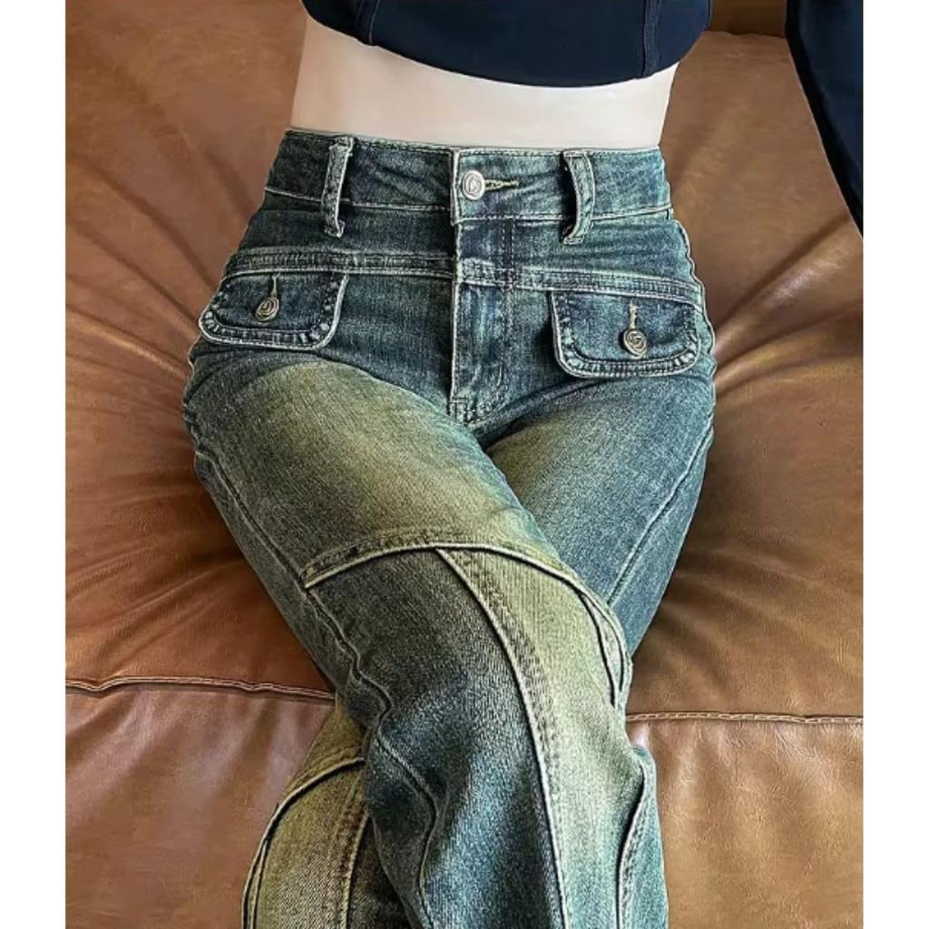 Belle Cie Bootcut Denim Long Legs Women's Pants, (ST/No. 27863) (L)