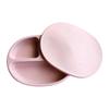 Baby Tableware Pumpkin Plate Silicone Baby Food with 4 Suction Cups Convenient Item Baby Childcare Baby Tableware Nuance Dull 3 Colors Non-tipping