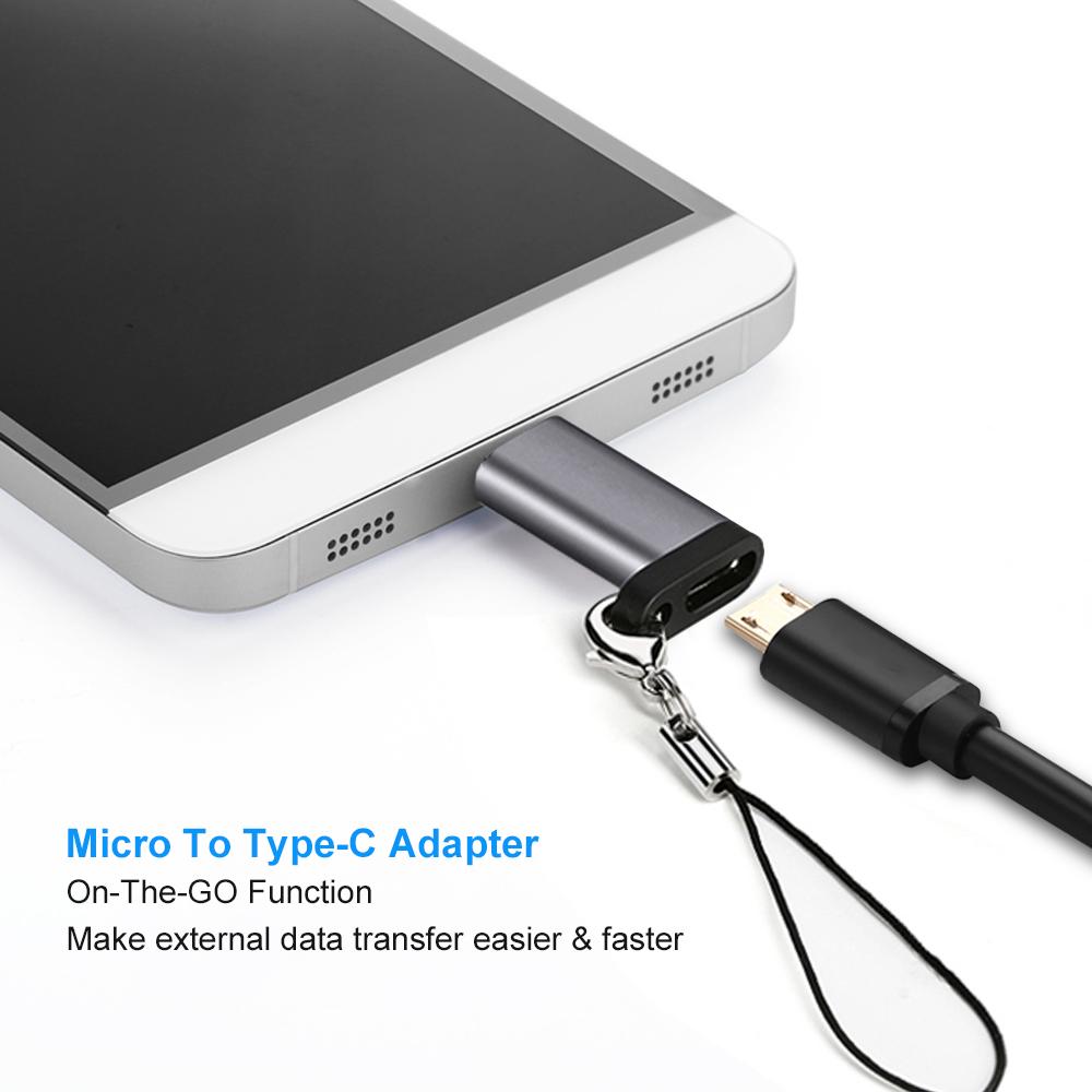Адаптер USB Type C «папа» на Micro USB «мама» USB Type-C Поддержка OTG для планшета Xiaomi 4C/LeTV/Huawei/HTC Oneplus LG