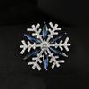 Elegant Snowflake Crystal Brooch for Suits and Cardigans