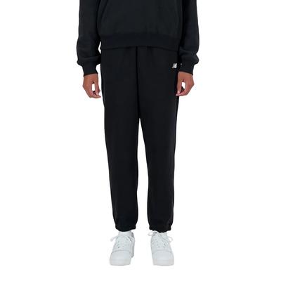 Спортивные брюки джоггеры из французской махры Sport Essentials BK [New Balance] (Флис Флис) (WP41500) Женский (черный)