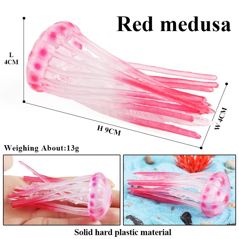 Oenux Морская звезда Океана Морской анемон Коралл Медуза Кальмар Креветка Краб Акула Животные Модель Фигурки ПВХ Миниатюра Детская Игрушка Подарок