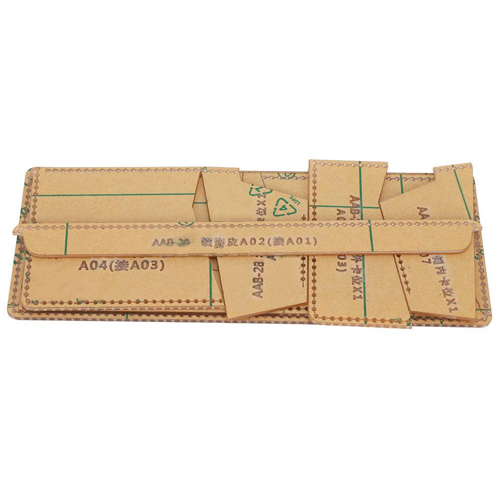 7 шт. Акриловый шаблон кошелька короткий прозрачный ручной портфель кожаное ремесло