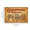 German Regulars' Table Sign - 20.32x30.48cm Authentic Bar Decor for Social Spaces