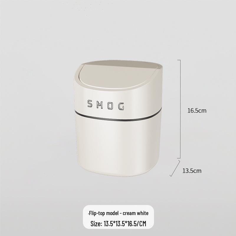 Компактный настольный мусорный бак с крышкой для дома, офиса или спальни