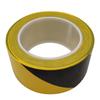 Hazard Warning Tape PVC 4.8cmX30m Black Yellow Stripe Safety Tape for Wall Floor Pipe