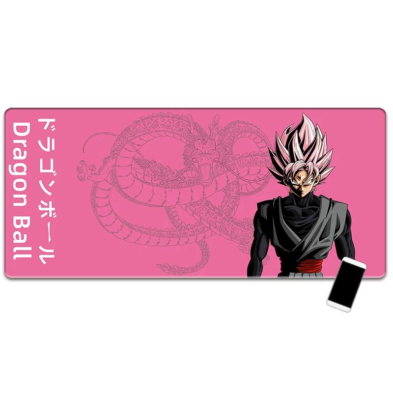 Супер Популярный Сериал Dragon Ball для Мальчиков Кожаный Коврик для Мыши с Принтом Сон Гоку, Обшитый Край, Блокировка Края, Коврик для Клавиатуры для Компьютерного Стола, Детский Коврик для Письма