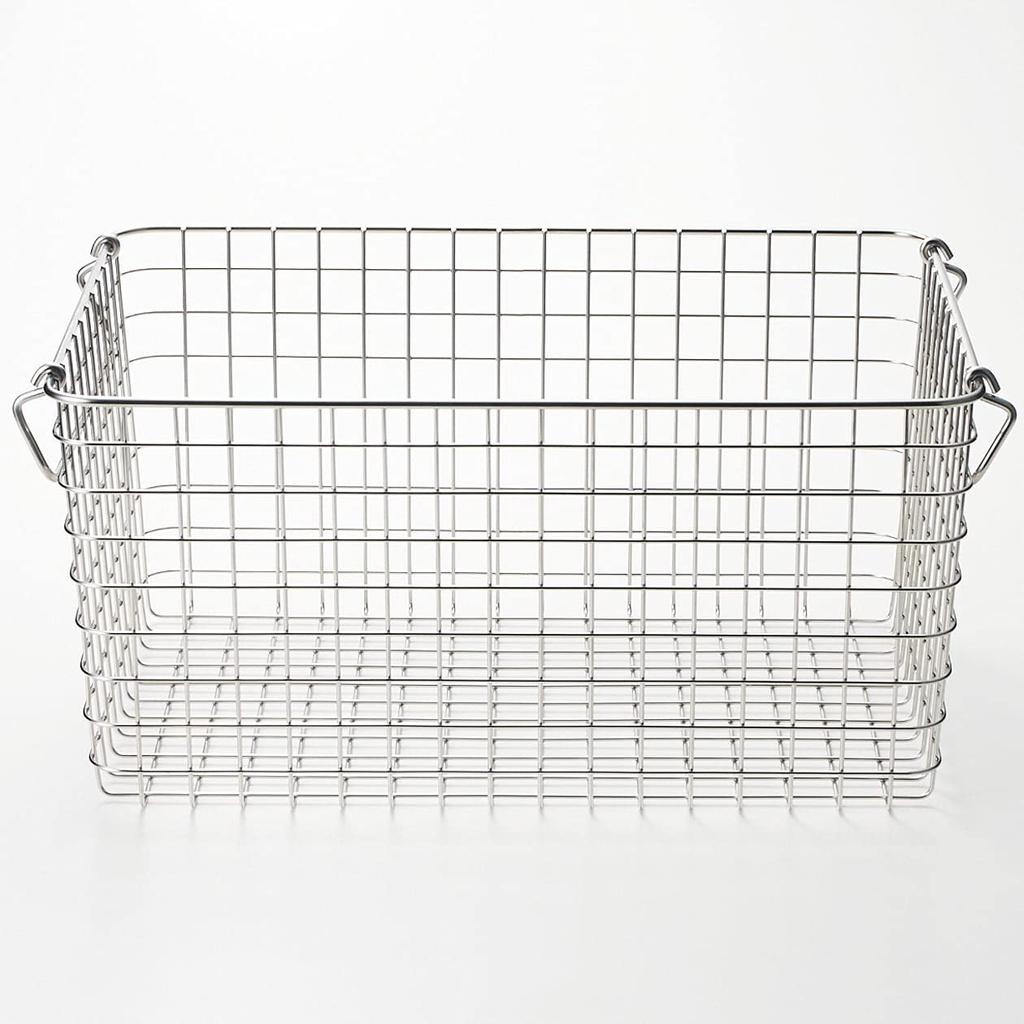 MUJI Stainless Steel Wire Basket 4 Width 37 X Depth 26 X Height 18cm 44831496 Approx.