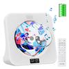 Gueray CD Player, Tabletop Type, Bluetooth ReceiverTransmitter, Built-in 4000mAh Battery, Built-in Speaker, CD Player, FM Radio, USB, AUX, Etc., A-B