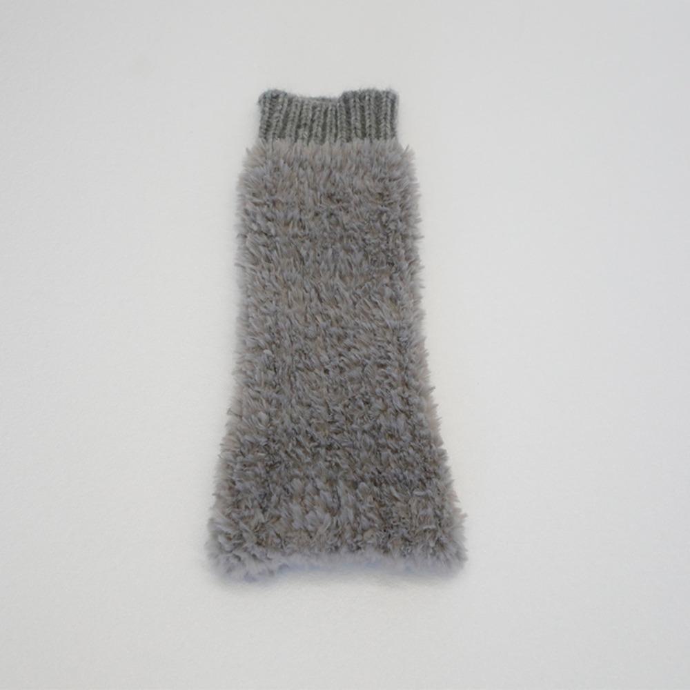 Плюшевые Пушистые Гетры Пушистые Зимние Топперы для Сапог Y2K Носки без Стопы Женские