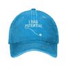 ihadpotential Printed Cap For Unisex Cotton  Trucker Hat Lerisure Headwear Baseball Cap Adjustable