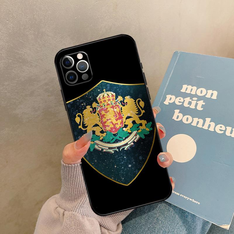 Чехол-паспорт для iPhone 17 Air 15 14 13 12 11 16 Pro Max 13 mini XR 15 16 Plus 16e с изображением флага Болгарии, задняя крышка