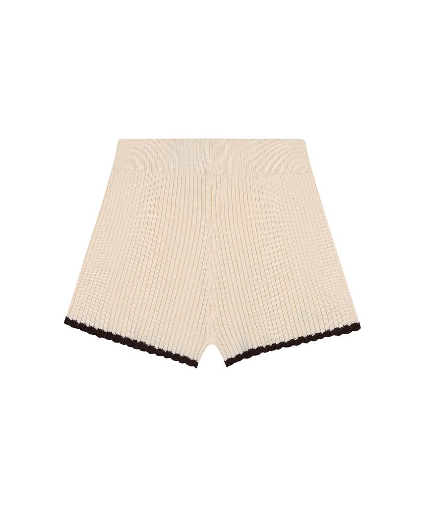 Deliscent Benigolji Knit Shorts [Ivory]
