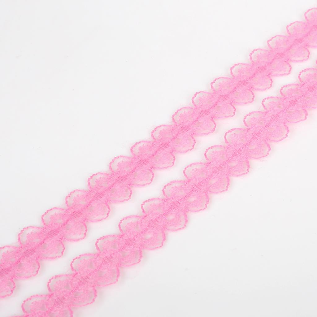 Lace Ribbon 15mm Lace Trim Fabric Embroidered Net Lace Trimmings for Sewing Decoration