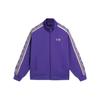 Li Ning Sports Lifestyle Series Stand Collar Loose Cardigan Jacket Unisex Jacket Purple AWDS915-3