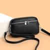 Women's solid color simple messenger bag new multi-layer mobile phone change bag fashionable versatile commuter shoulder bag women
