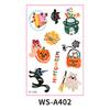 Halloween Candle Tattoo Stickers Halloween Party Candle Surface Decoration Cartoon Stickers DIY Cute 1PC