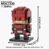 MOOXI Серия Фильмы MOC Набор Кирпичиков Фигурка BrickHeadzed Модель DIY Строительные Блоки Монтессори Детские Обучающие Игрушки Для Детей Подарок