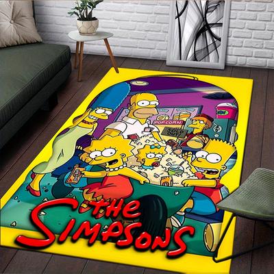 Ковер The Simpsons - Мягкий и прочный для гостиной, спальни и наружного использования - Полиэстеровый коврик для пола, моющийся вручную