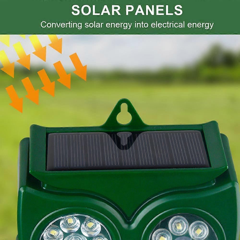 Ultrasonic Solar Animal Repellent, Repellent Garden Outdoor, Rat, Squirrel, Skunk, Mole, Dog, Cat, Waterproof with Motion Detector
