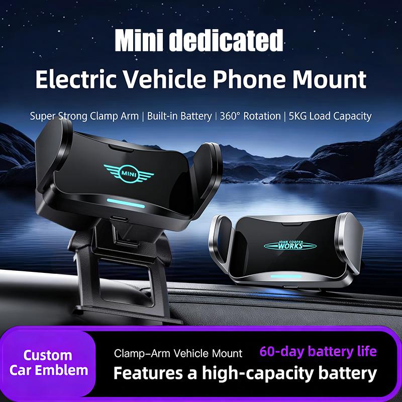 Car Phone Electric Stand 360° Rotate Navigation Bracket For BMW MINI John-Cooperworks F54 F55 F56 F57 R53 R54 R55 R50 R51 R52 mjewr55