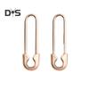 1 Pair Women Earrings Hollow Out Pin Shape Polished Electroplating Metal Lightweight Daily Life Festivals Parties Dates Ear Jewelry