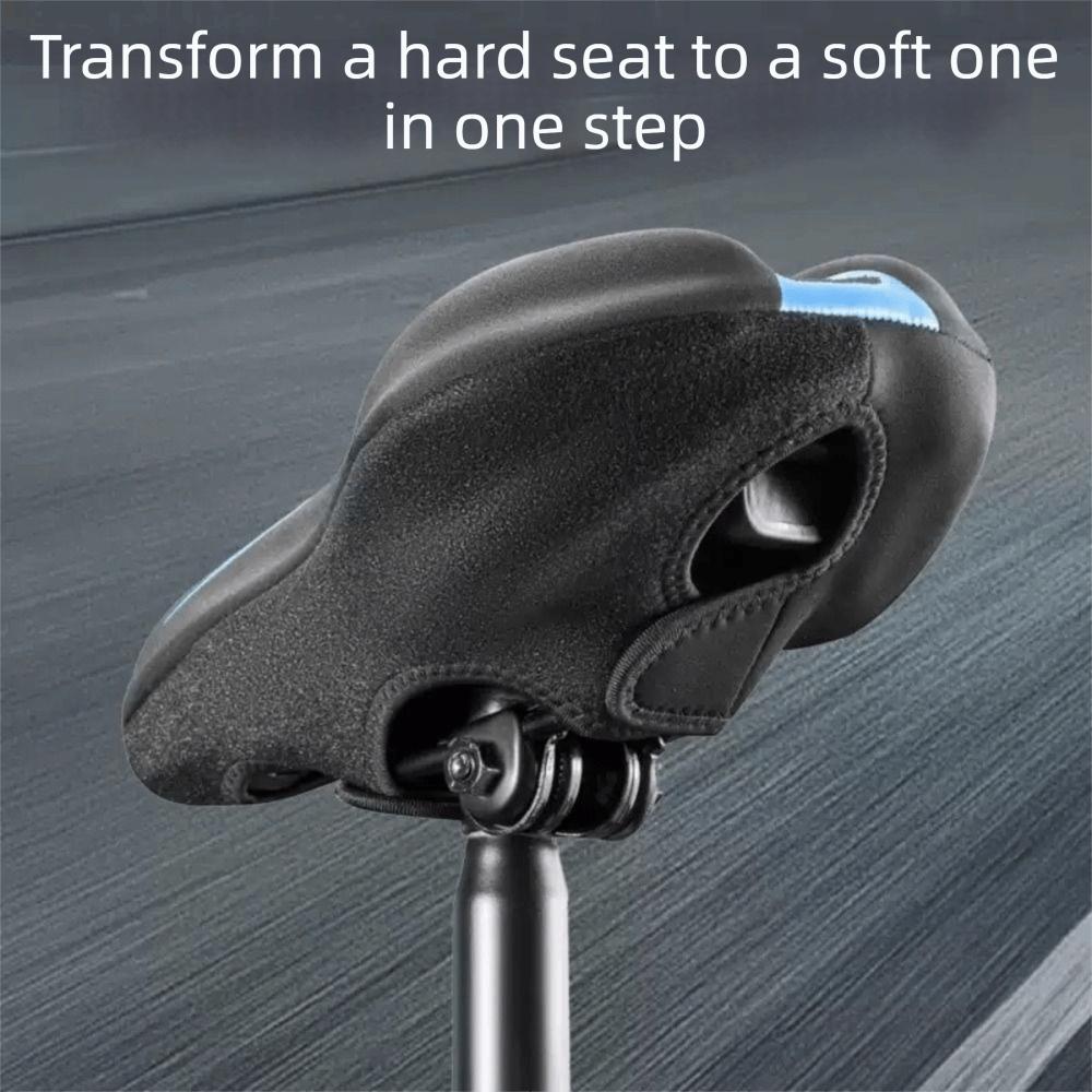 PU Leather Bicycle Saddle Cover Thicken Thicken Saddle Cover New Cushion Cover Road Bike