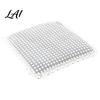 Thin Cushion for Student Chair Cotton Linen Pad Striped Plaid Dining Mat with Lace Trim Pastoral Style Breathable Seat Pad Ties Office Barstool