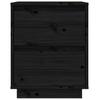 Nightstands 2 pcs Black 40 x 35 x 50 cm Solid Pine Wood