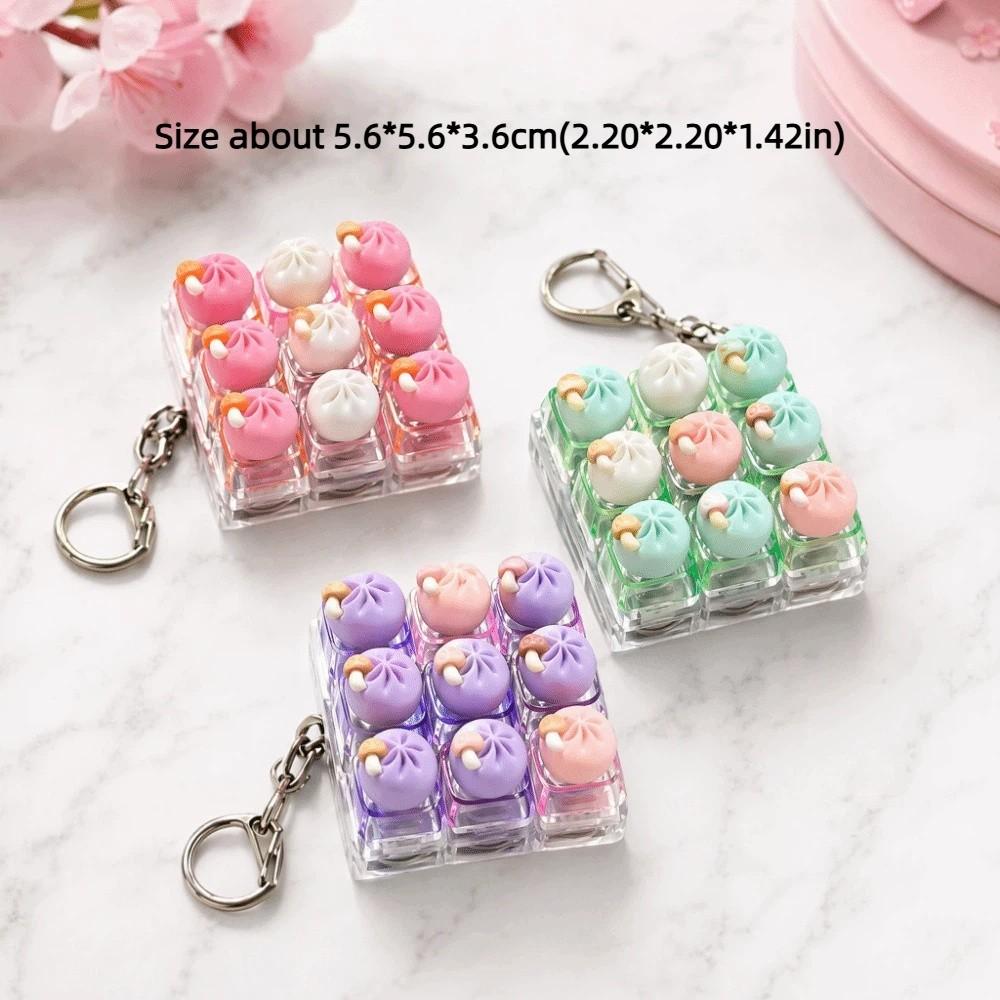 Foods Clicker Anti-stress Toy Pendant Stress Relief Calming Keychain Keys Children Adults