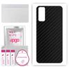 apgo Защитная наклейка-скин для задней панели, совместимая с Vivo Y11s, Пленка-обертка, Фольга, Винил - Узор Карбон Черный